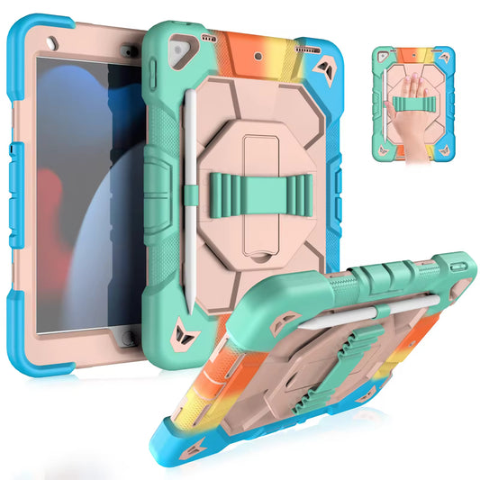 Wrist 360 Strap Tablet Cover Case For iPad 7/8/9th 10.2 inch