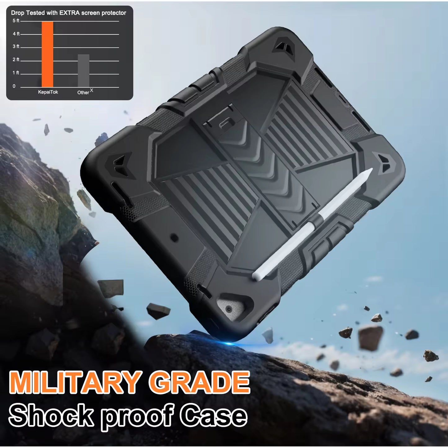 Secure Kick Pro Case For iPad 7/8/9th 10.2 inch