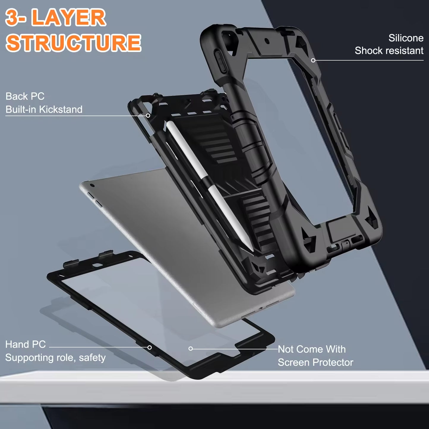 Secure Kick Pro Case For iPad 7/8/9th 10.2 inch